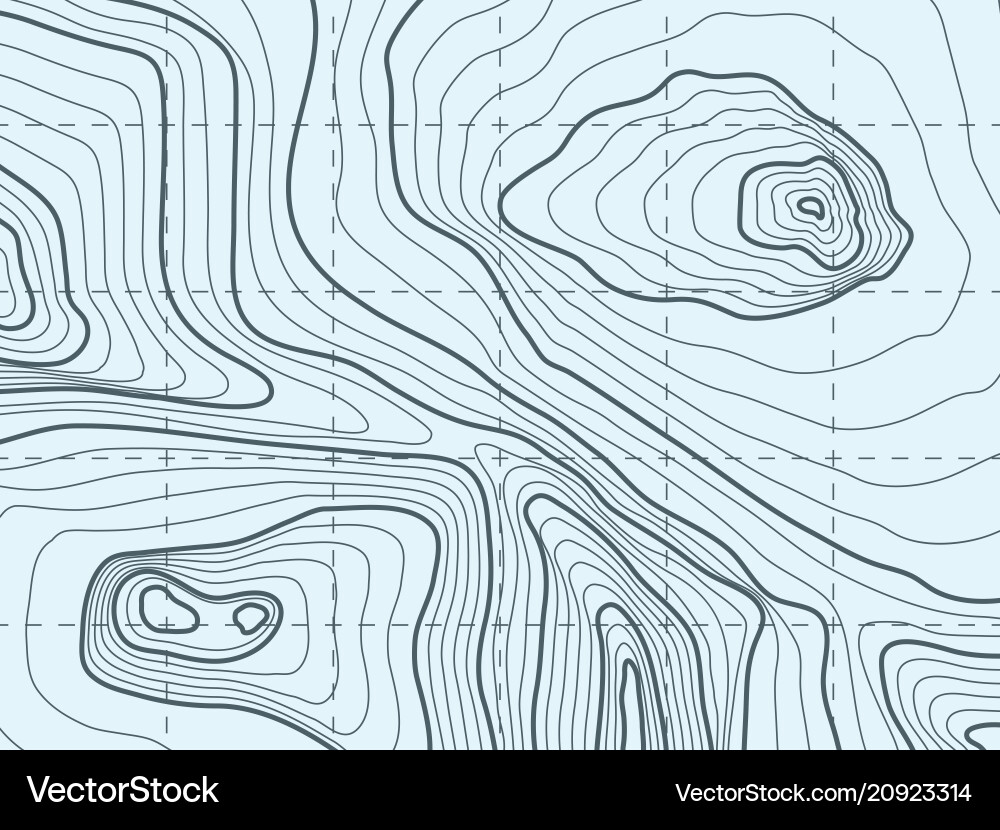 Contour topographic map from drone DSM data